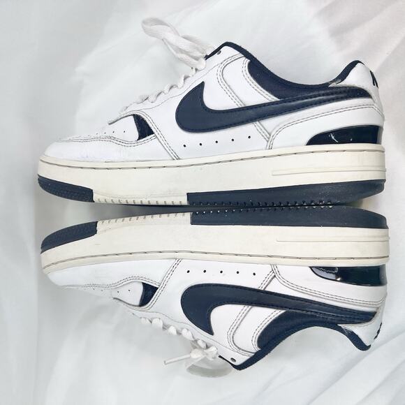 Nike Shoes - Nike Court Vision Low Next Nature White Navy Women 8.5 DX9176-100 Sneakers EU 40